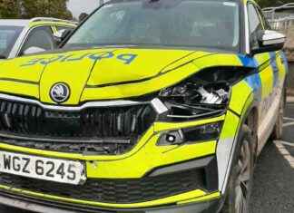 Police officers injured in PSNI patrol vehicle rammed by car on wrong side of road news-17102024-153044