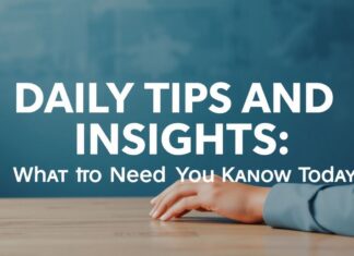 Daily Tips and Insights: What You Need to Know Today Daily Tips and Insights: What You Need to Know Today